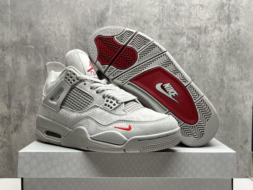 Nigel Sylvester x Air Jordan 4 “Brick After Brick” Grey/Red