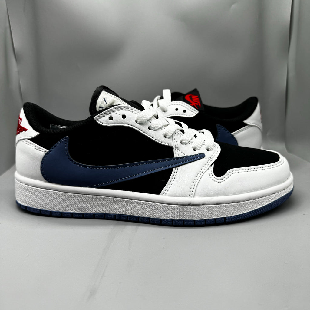 Custom Air Jordan 1 Low x Travis Scott Inspired “Black Navy”