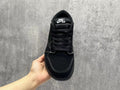 Air Jordan Black and White Leather Sneakers