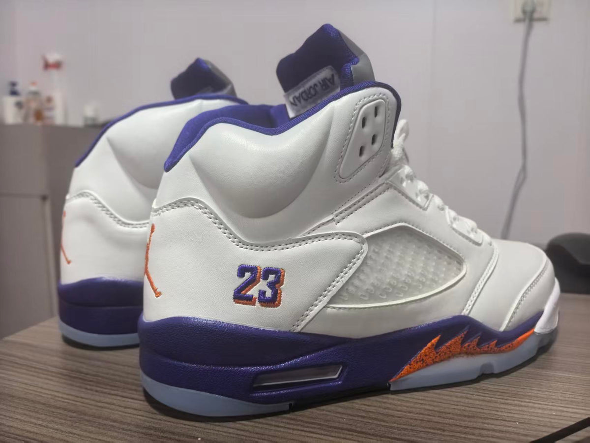 Air Jordan 5 Retro 'White Purple Orange'