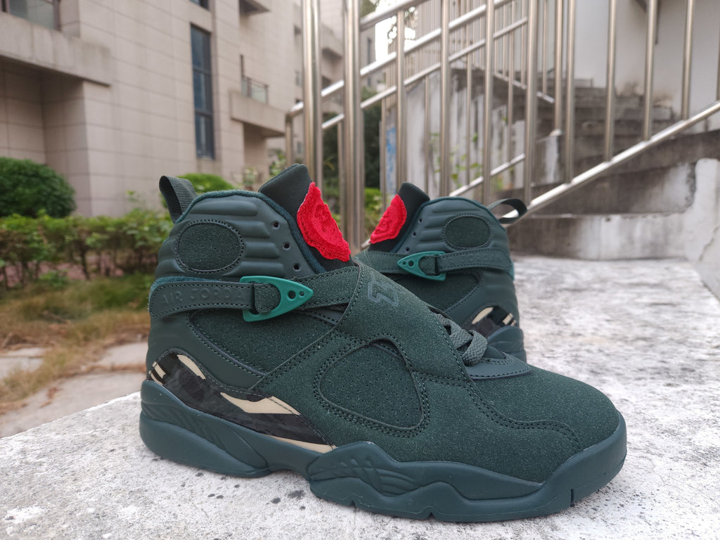 Air Jordan 8 Retro Dark Green / Red