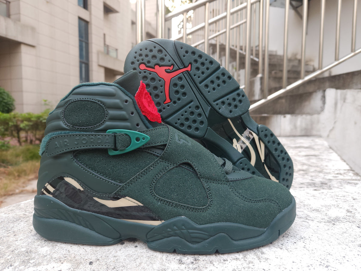 Air Jordan 8 Retro Dark Green / Red
