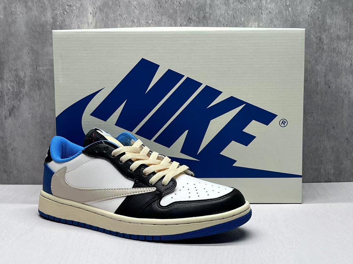 Air Jordan 1 Low “White/Blue Lightning Reverse Swoosh”