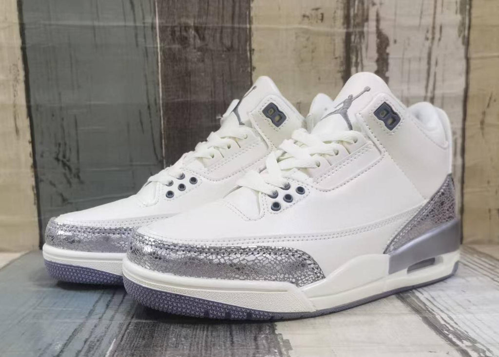 Air Jordan 3 Retro Sail/Cement Grey/Metallic Silver