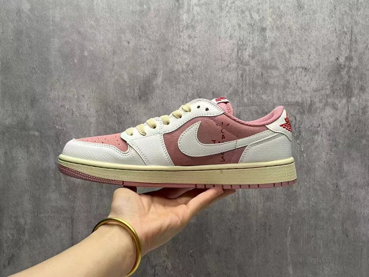 Travis Scott x Air Jordan 1 Low OG “Shy Pink/Red”