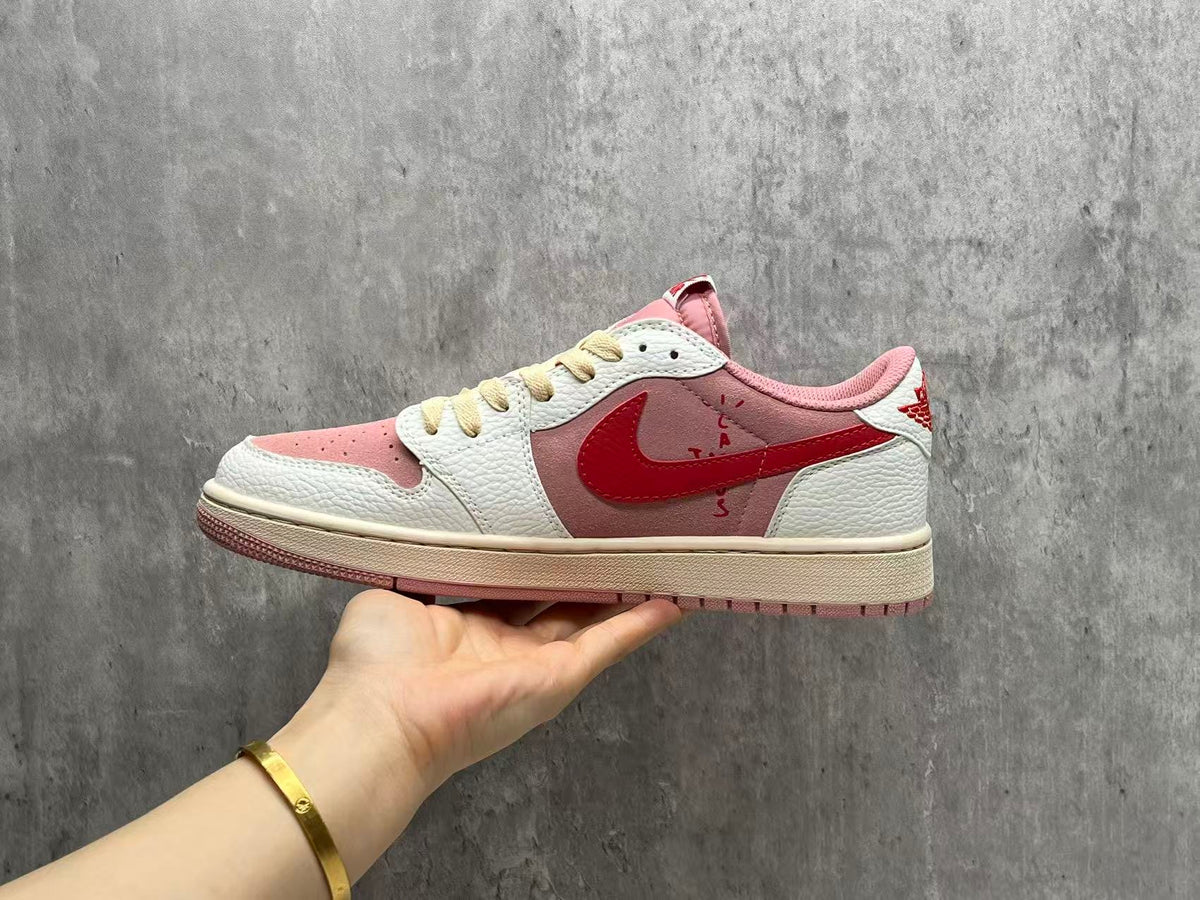 Travis Scott x Air Jordan 1 Low OG “Shy Pink/Red”
