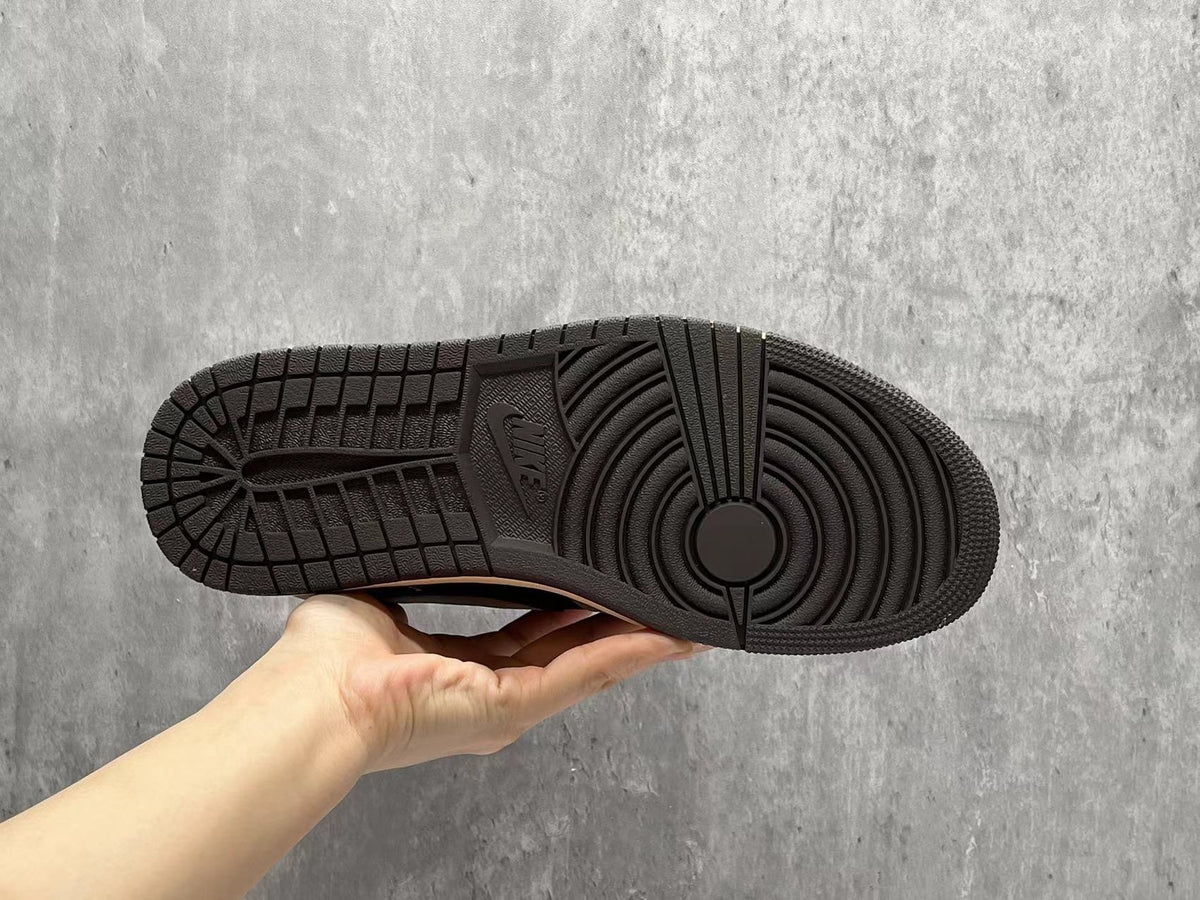 Air Jordan Black and White Leather Sneakers