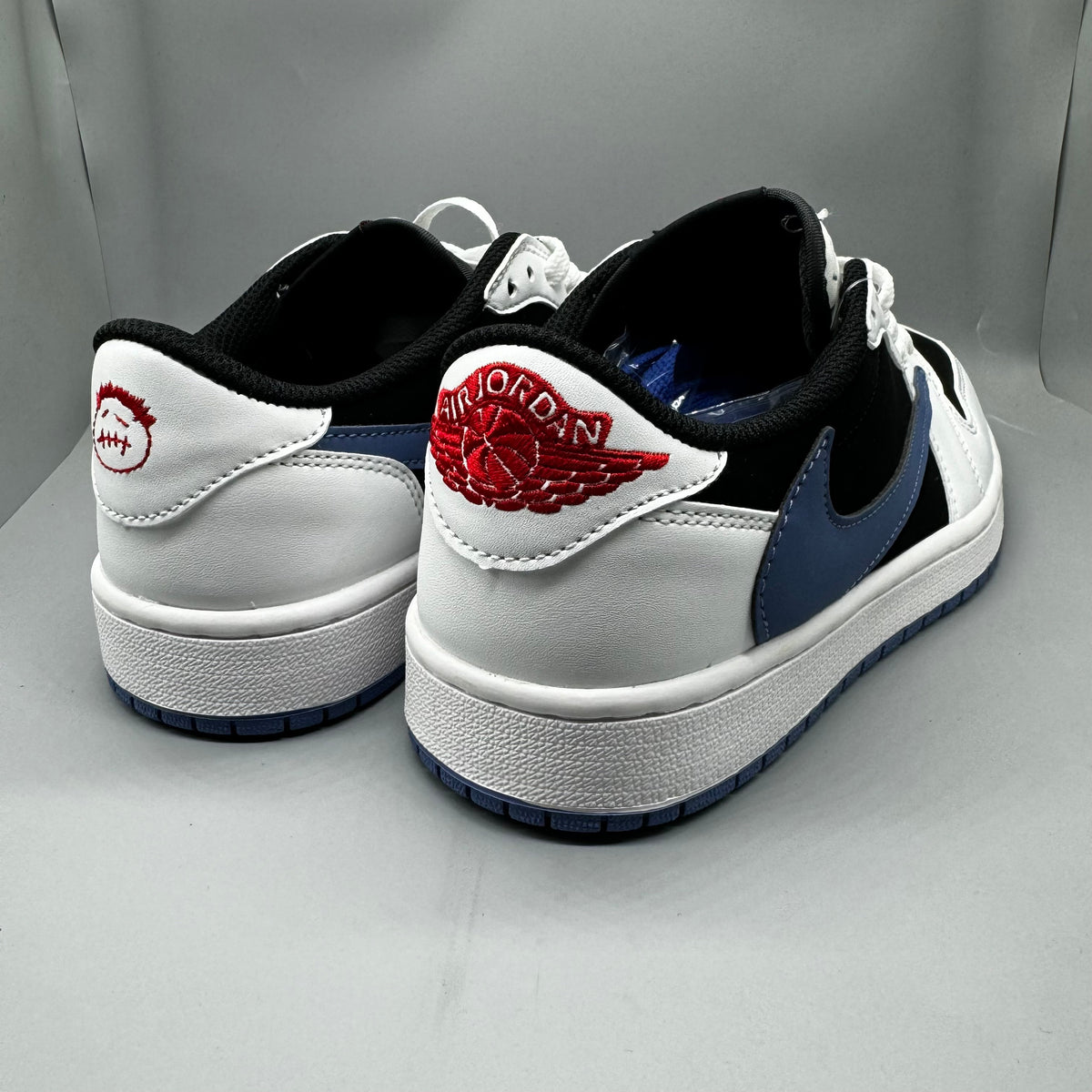 Custom Air Jordan 1 Low x Travis Scott Inspired “Black Navy”