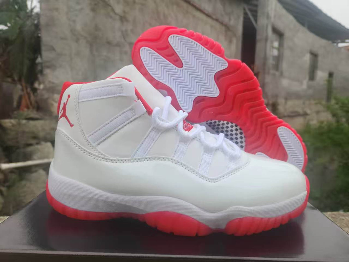 Air Jordan 11 Retro Custom 'White Varsity Red'