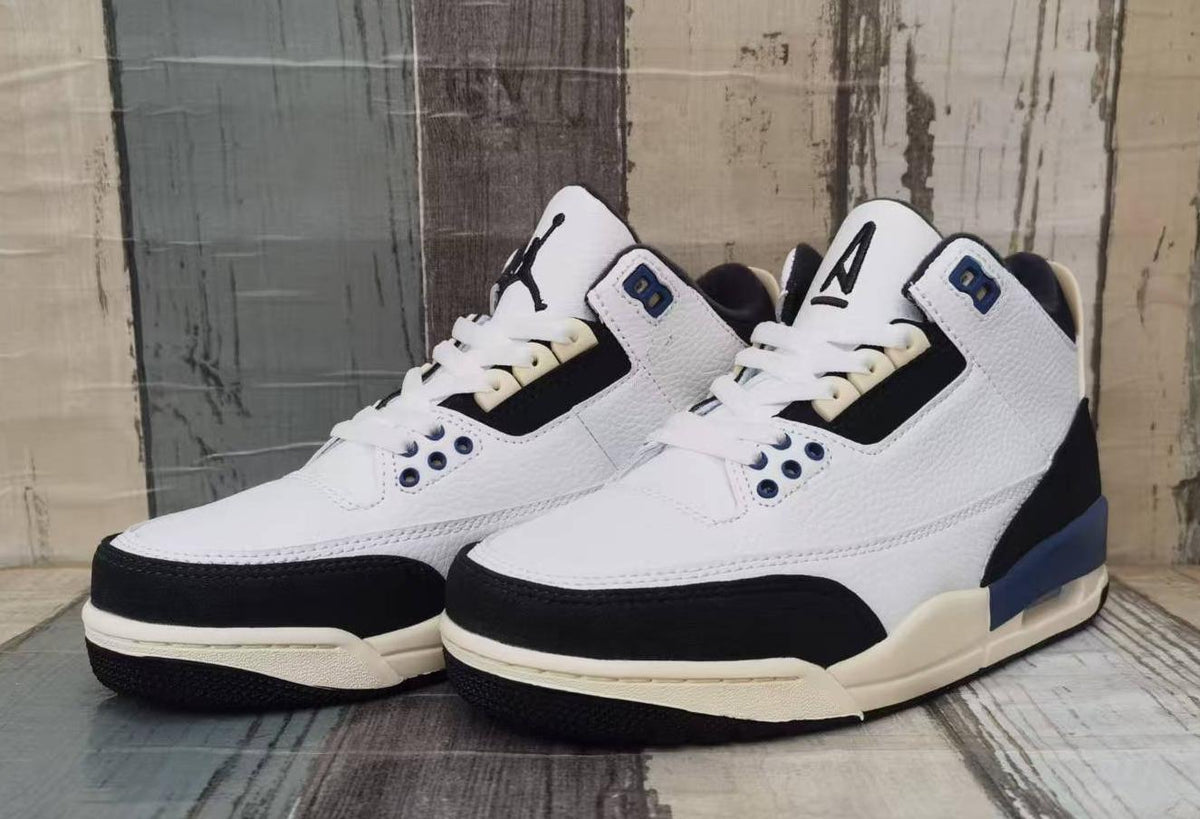 Air Jordan 3 Retro White / Black / Blue