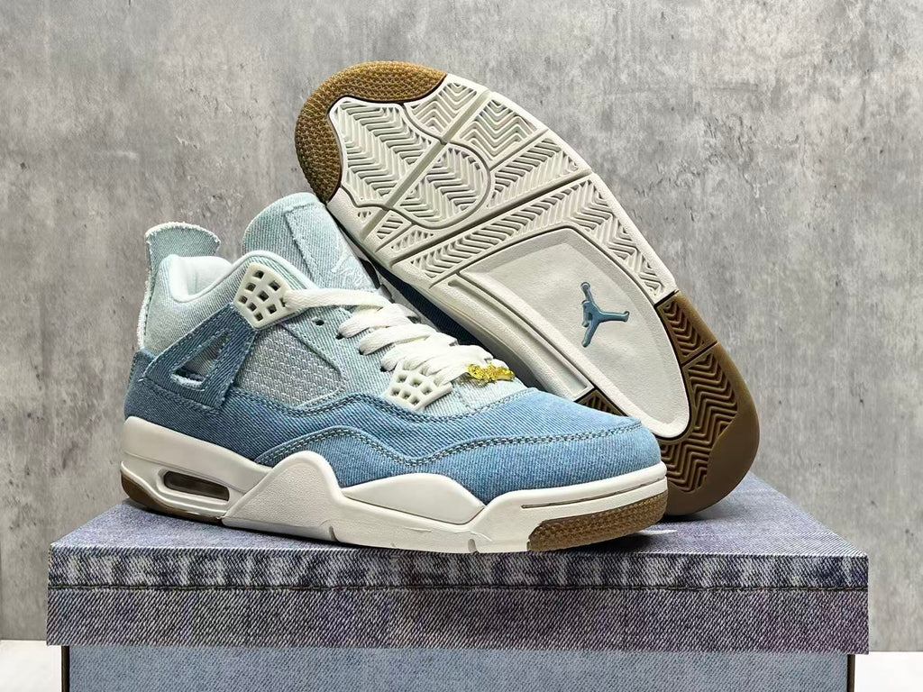 Women's Air Jordan 4 Retro TEX Worn Blue Denim