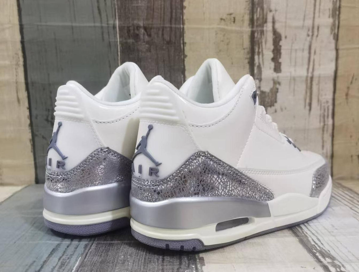 Air Jordan 3 Retro Sail/Cement Grey/Metallic Silver