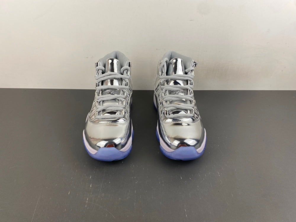 Air Jordan 11 Retro Custom Metallic Silver High-Top