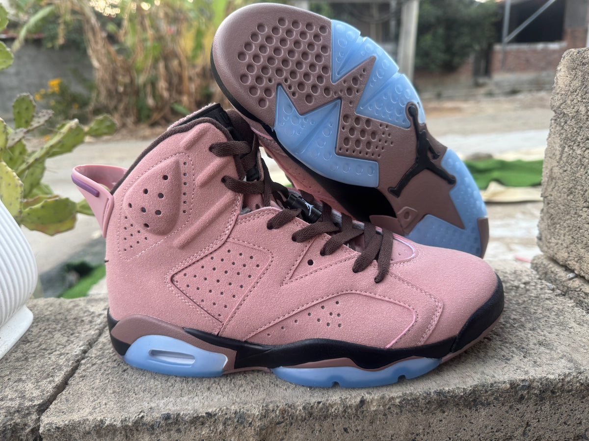 Aleali May x Air Jordan 6 Retro Rust Pink / Bright Crimson (2019)