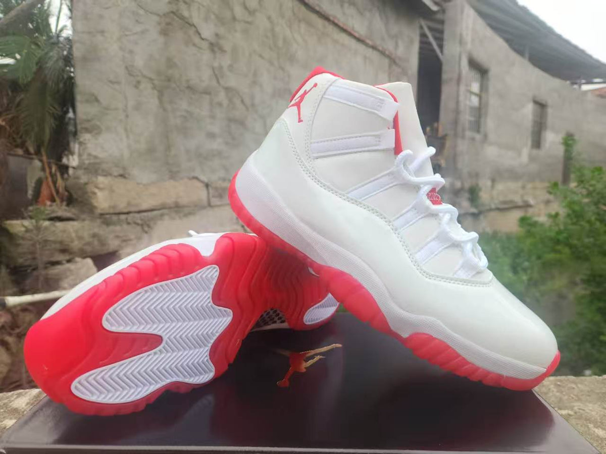 Air Jordan 11 Retro Custom 'White Varsity Red'