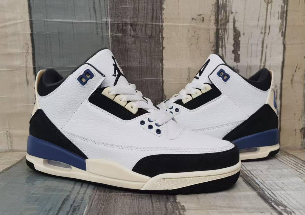 Air Jordan 3 Retro White / Black / Blue