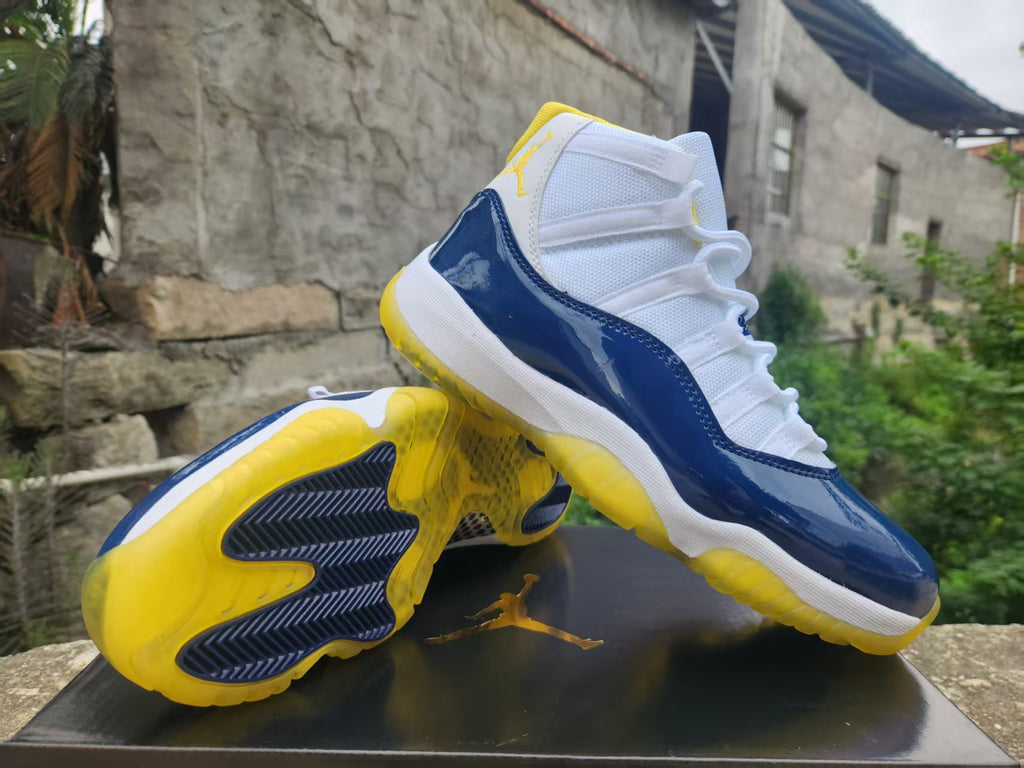 Air Jordan 11 Retro Custom 'Michigan White'