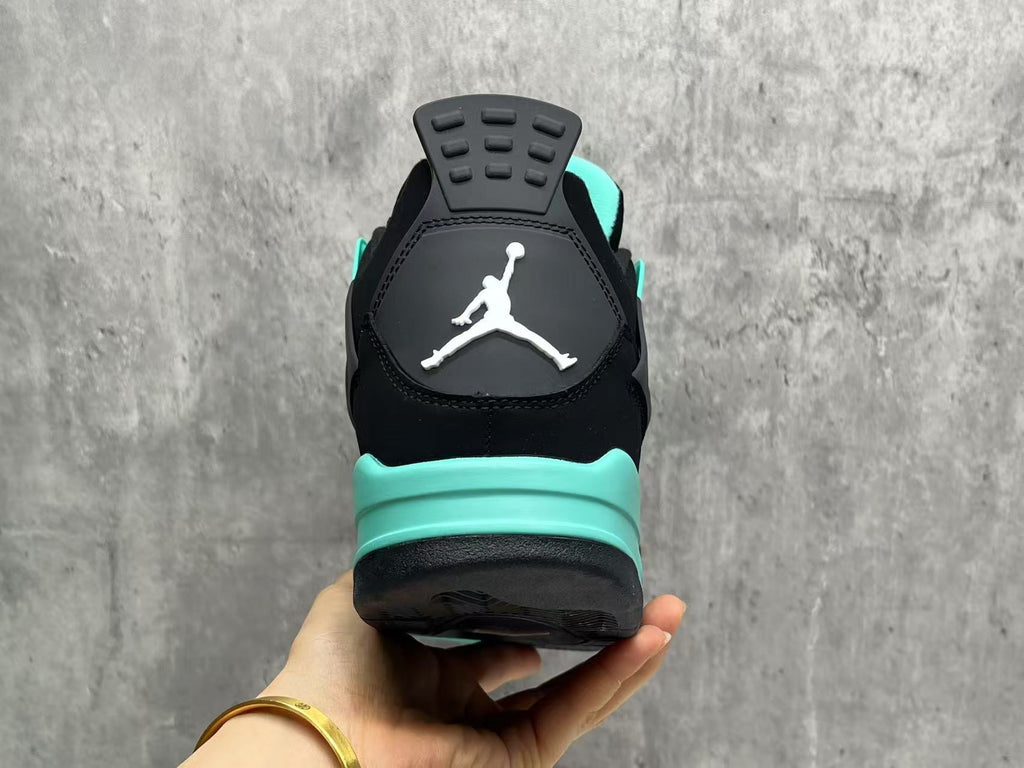 Custom Air Jordan 4 Tiffany Blue/Black/Silver (2025)
