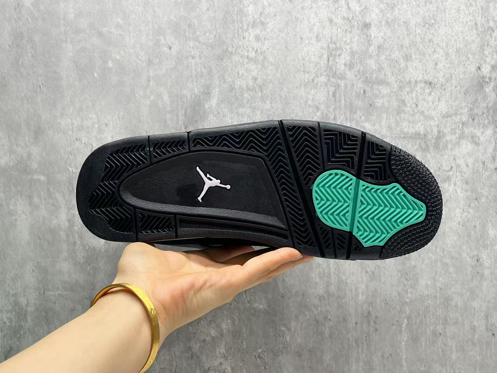 Custom Air Jordan 4 Tiffany Blue/Black/Silver (2025)